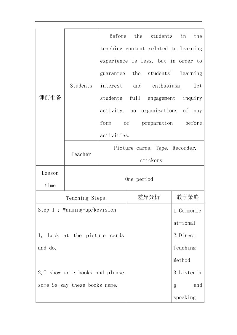 四年级下英语教案《unit+3+what+subject+do+you+like+best》教案lesson+16人教精通版.doc_第2页