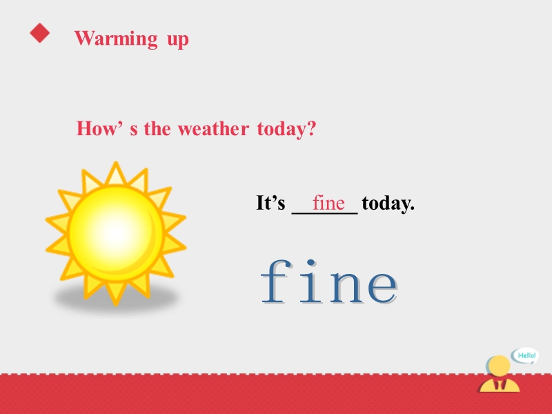 四年级上英语课件人教精通版四年级上u4how%27s+the+weather+today课件--第一课时人教精通版.ppt_第2页