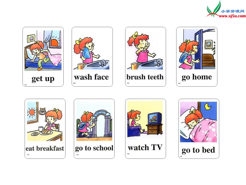 （人教新起点）二年级英语下册《unit 5 my day》（lesson 83）课件2.ppt_第3页