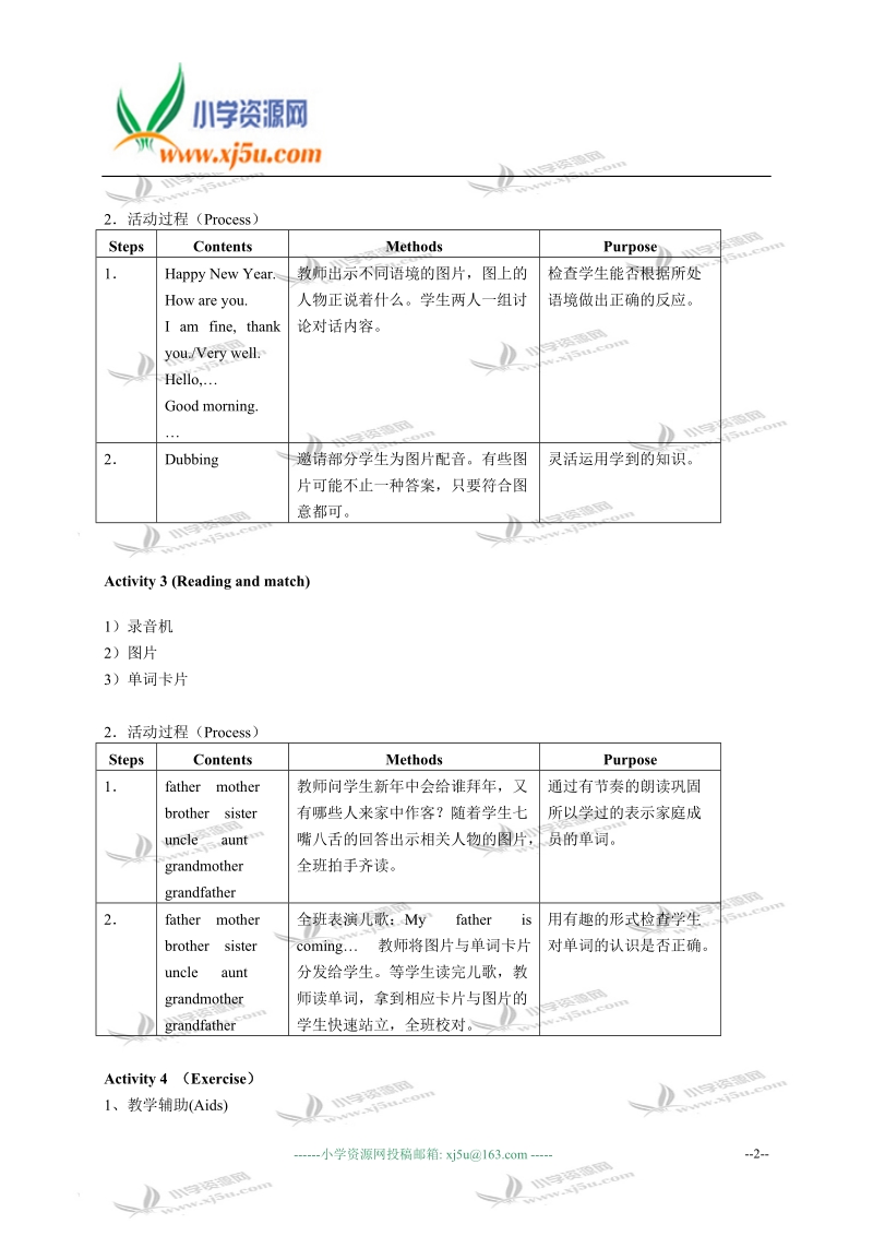 沪教版牛津英语1b教案 unit1 new year（6）.doc_第2页