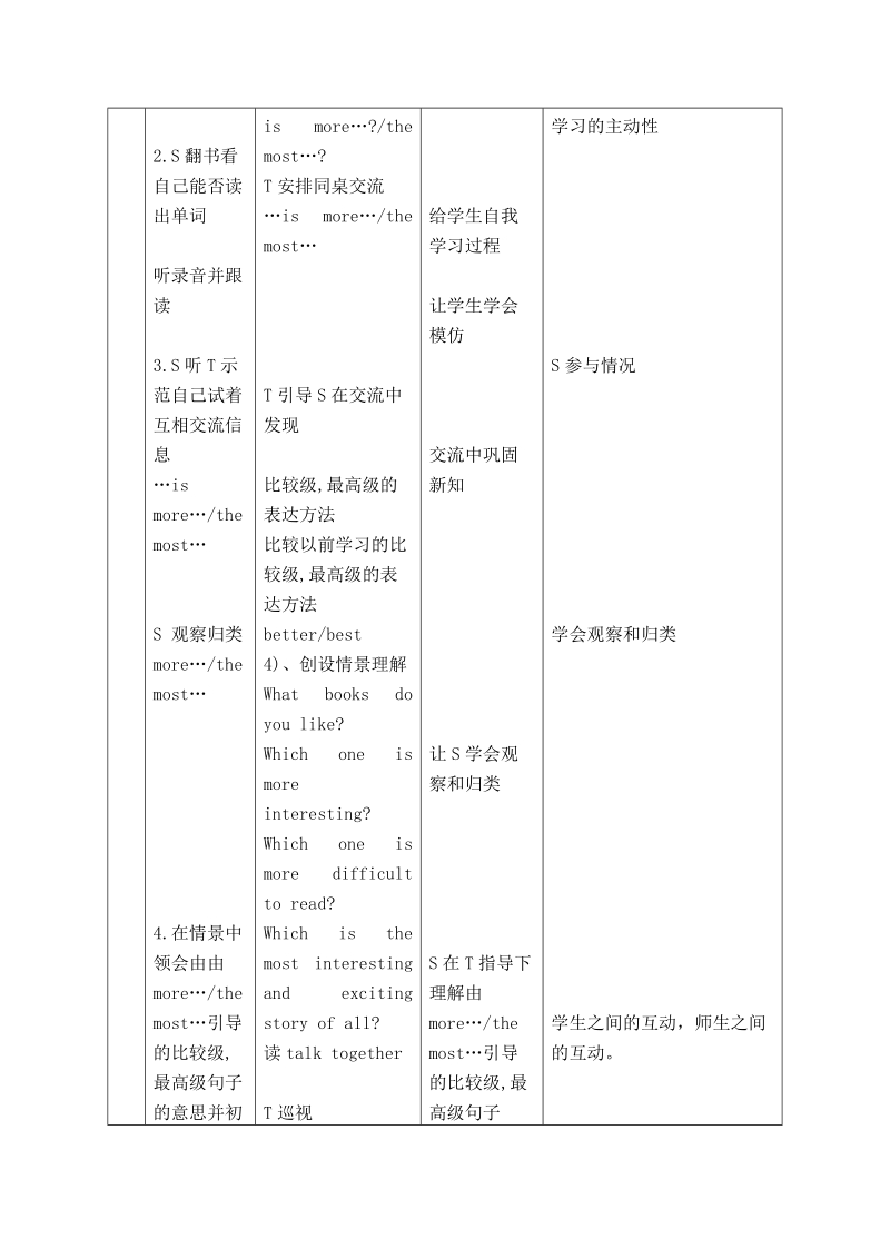 北师大版(一起) 五年级下册英语 教案 unit10 第二课时.doc_第3页