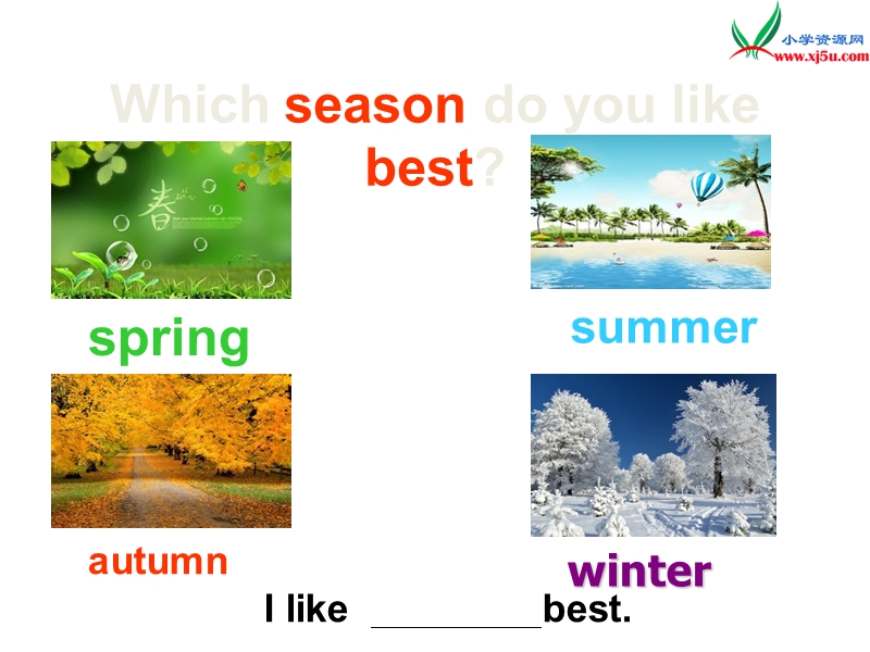 新人教pep版小学英语五年级下册：unit2 my favourite season b lets learn 课件.ppt_第2页