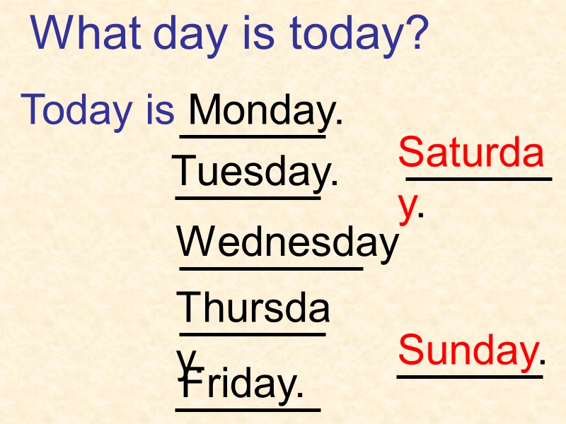 北师大版(一起) 四年级下册英语课件 unit7 today is monday.ppt_第2页