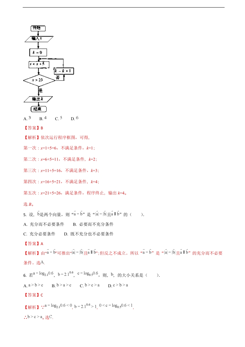 2017年北京市东城区重点中学高三上学期期中考试数学（文）试题（解析版）.doc_第2页