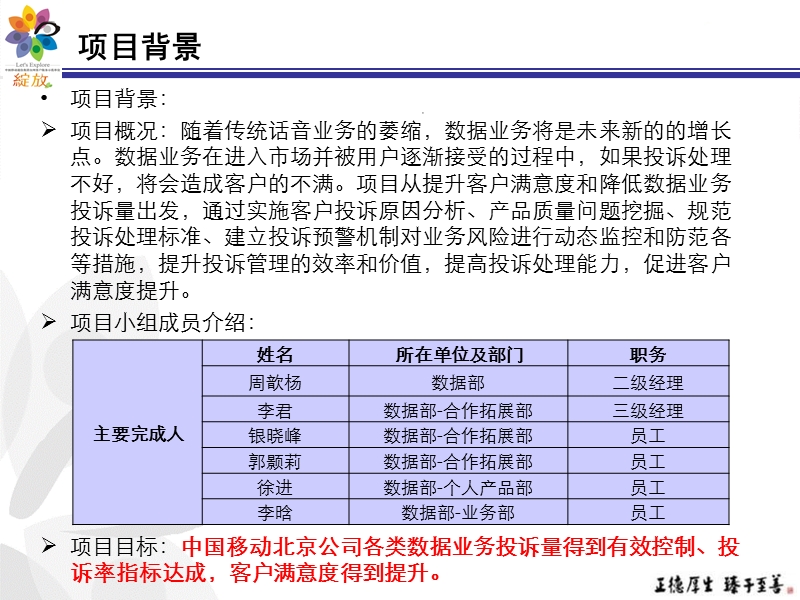 加强数据业务投诉预警提升客户满意度项目成果汇报-最终版.ppt_第3页