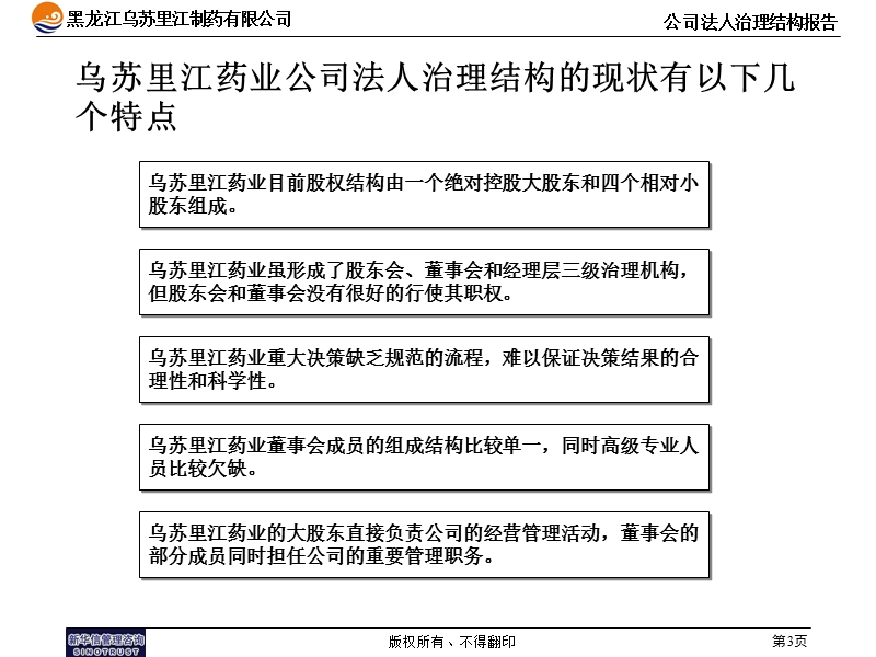 乌苏里江药业公司法人治理结构报告.ppt_第3页