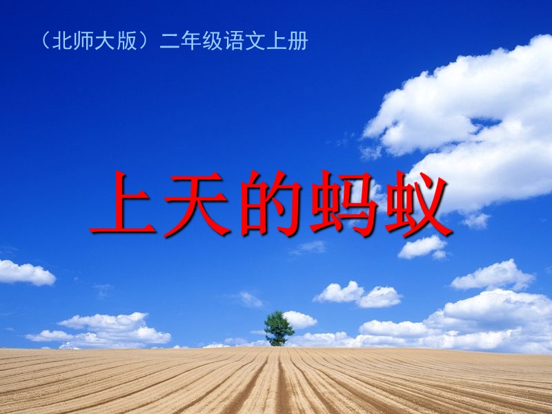 北师大版二年级语文上册《上天的蚂蚁》-掌门1对1.ppt_第1页