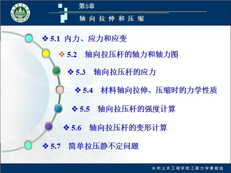 河海大学工程力学南京大学第5章轴向拉伸和压缩.ppt_第2页