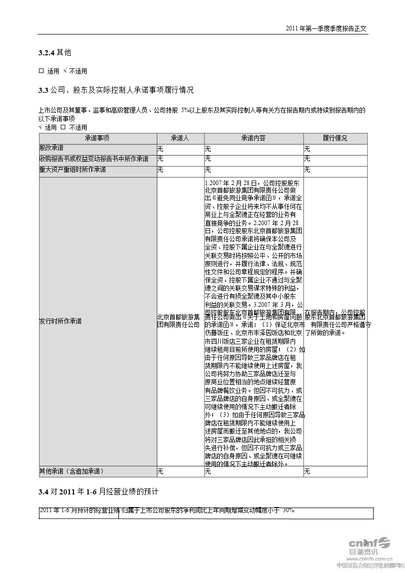 全 聚 德：2011年第一季度报告正文.ppt_第3页