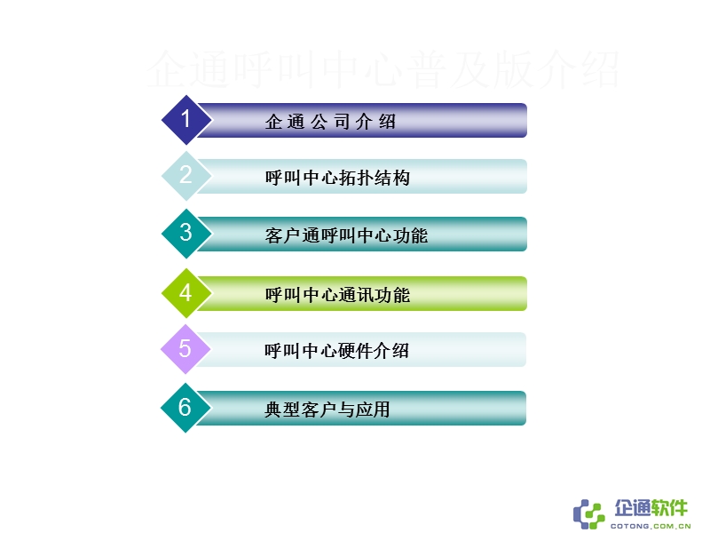 上海企通软件客户通呼叫中心解决方案ppt培训模板.ppt_第2页