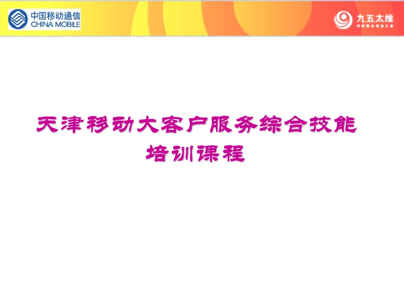 大客户服务与销售-大客户集团客户服务综合技能培训课程.ppt_第1页