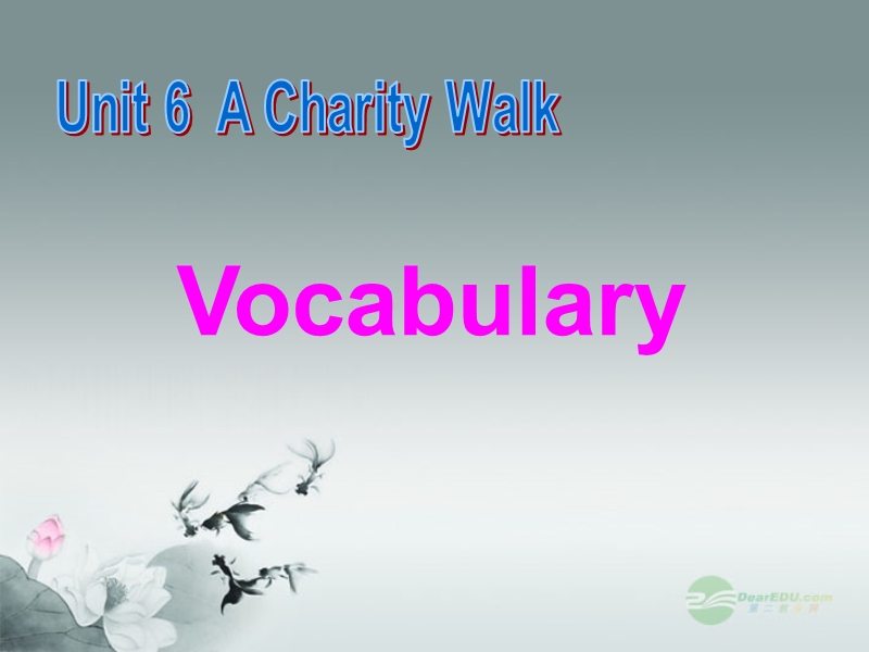 八年级英语下册《unit 6 a charity walk》vocabulary课件 牛津版.ppt_第2页