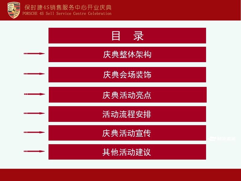 保时捷4s销售服务中心开业庆典策划方案.ppt_第2页