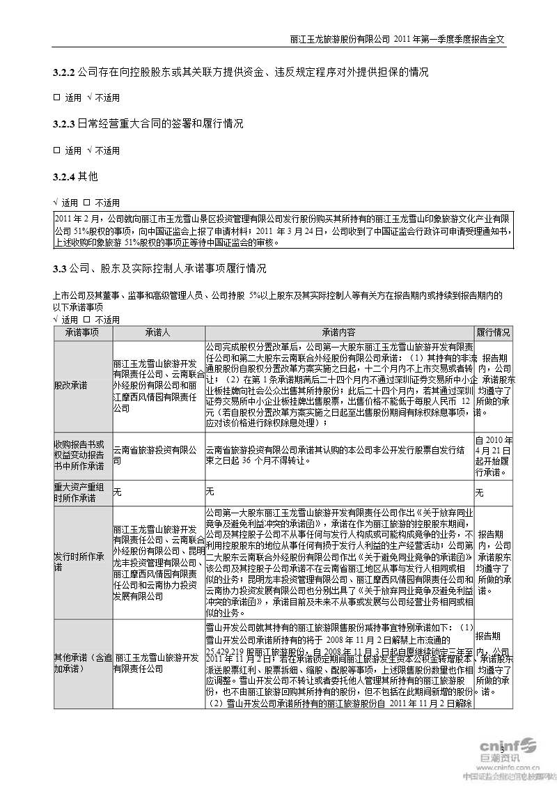 丽江旅游：2011年第一季度报告全文.ppt_第3页