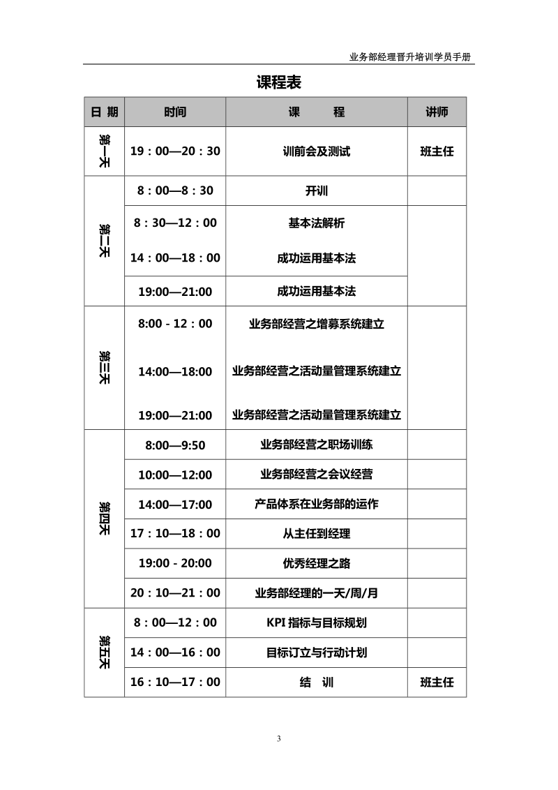 太平洋保险业务部经理晋升培训学员手册.doc_第3页