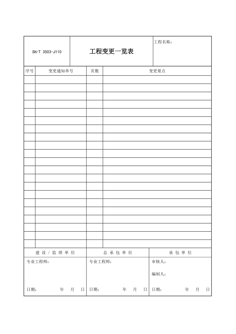 3503-J110工程变更一览表.doc_第1页