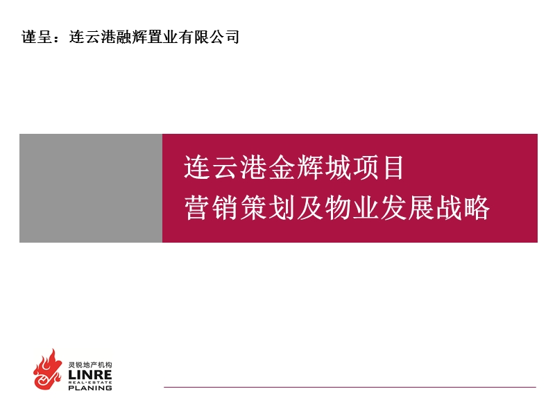 连云港金辉城项目 营销策划及物业发展战略 2010-91页.ppt_第1页