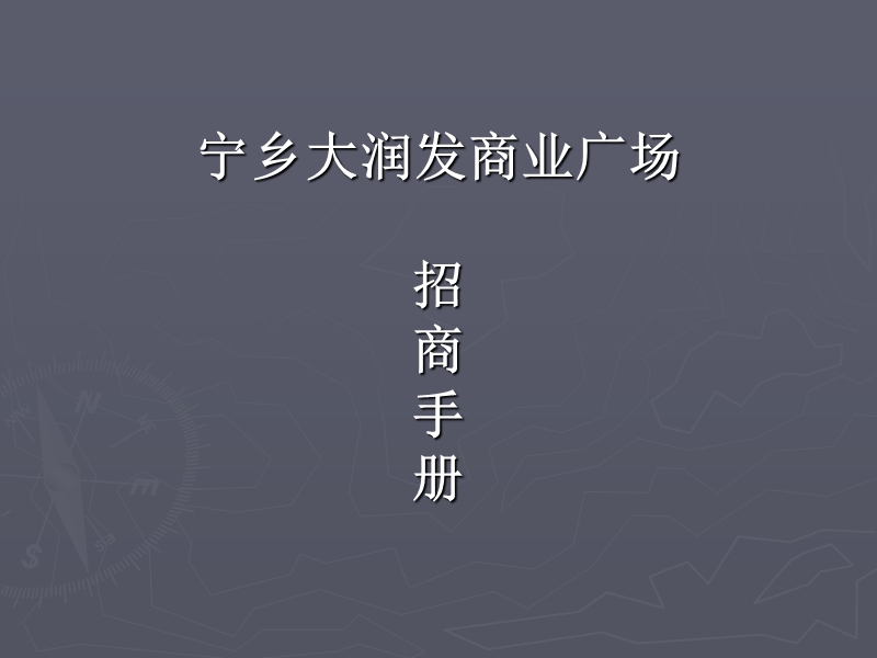 湖南长沙宁乡大润发商业广场招商手册.ppt_第1页