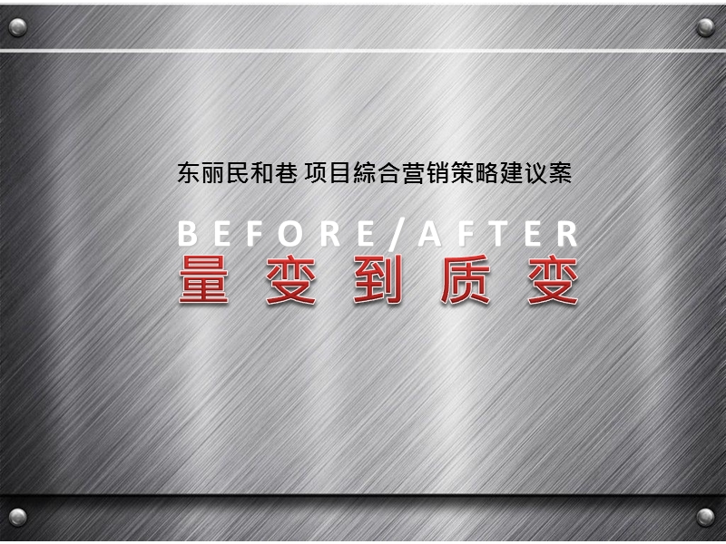 天津东丽民和巷项目綜合营销策略建议案 2011-70页.ppt_第3页