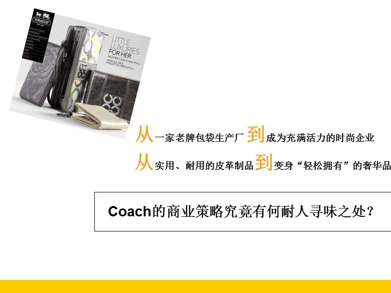 唾手可及的奢侈品--coach(2011).ppt_第2页