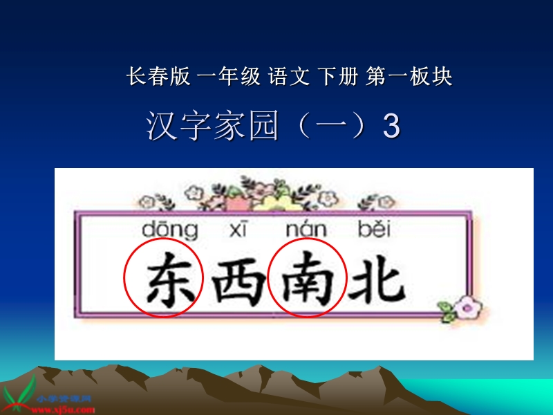 小学一年级语文下册《汉字家园(一)》3】课件.ppt_第1页