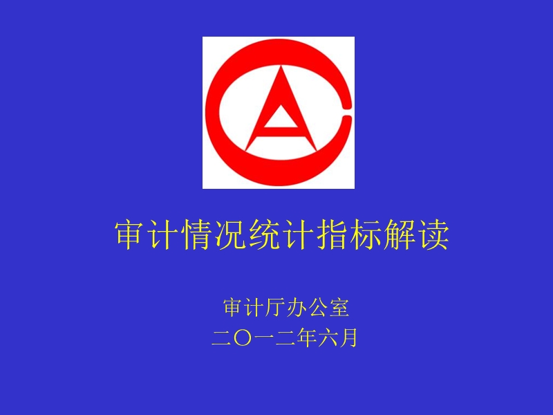 审计统计指标解读20125.ppt_第1页