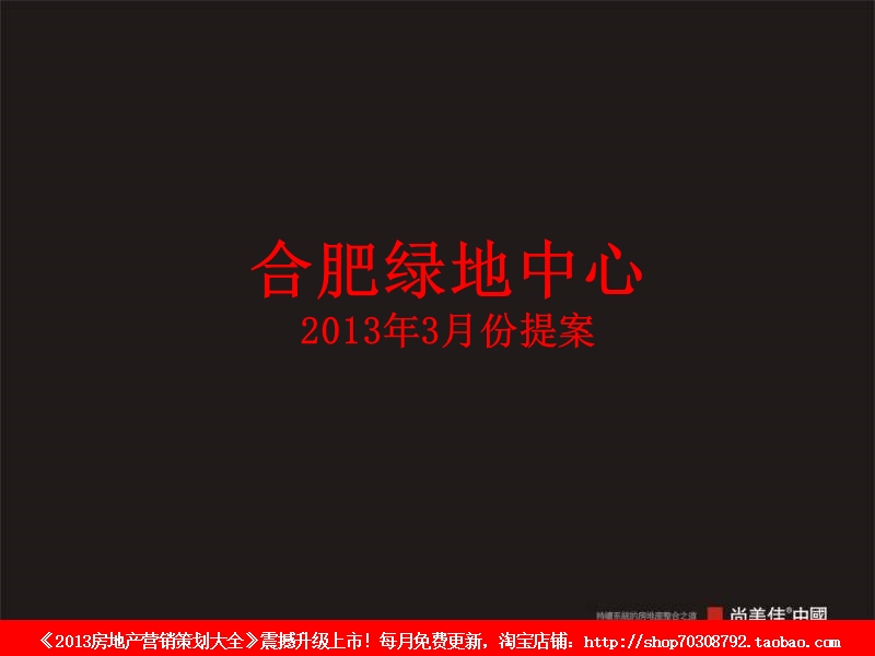 尚美佳2013年3月份合肥绿地中心提案.ppt_第2页