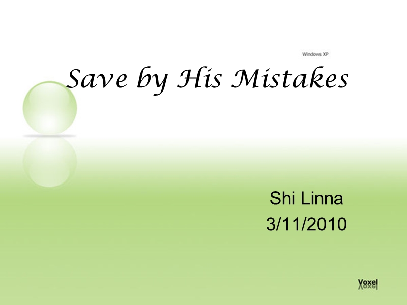 大二英语第三册说课saved by his mistakes.ppt_第1页