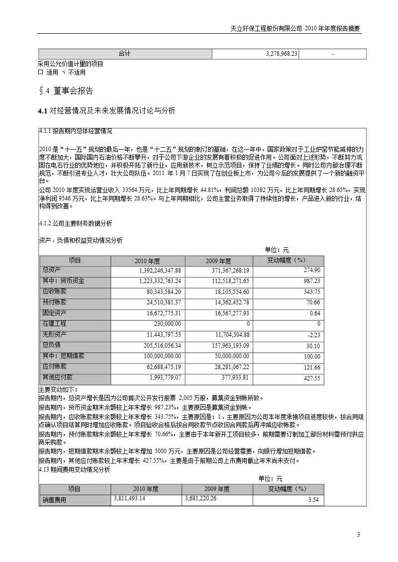 天立环保：2010年年度报告摘要.ppt_第3页