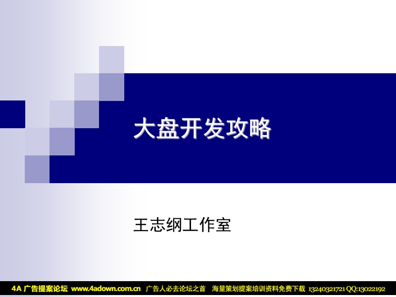 大盘开发攻略-王志纲.ppt_第1页