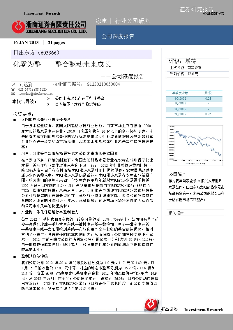 日出东方(603366)：化零为整-整合驱动未来成长-2013-01-16.ppt_第1页