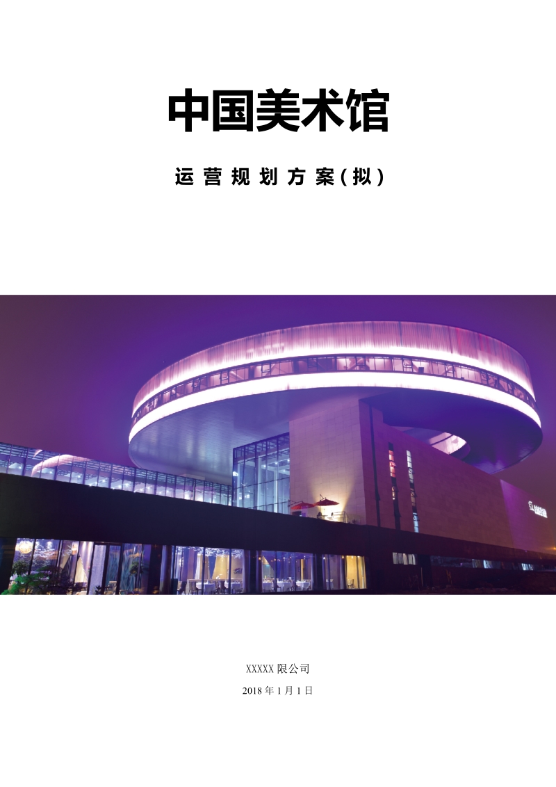 中国美术馆展馆运营规划方案可行性报告.doc_第1页