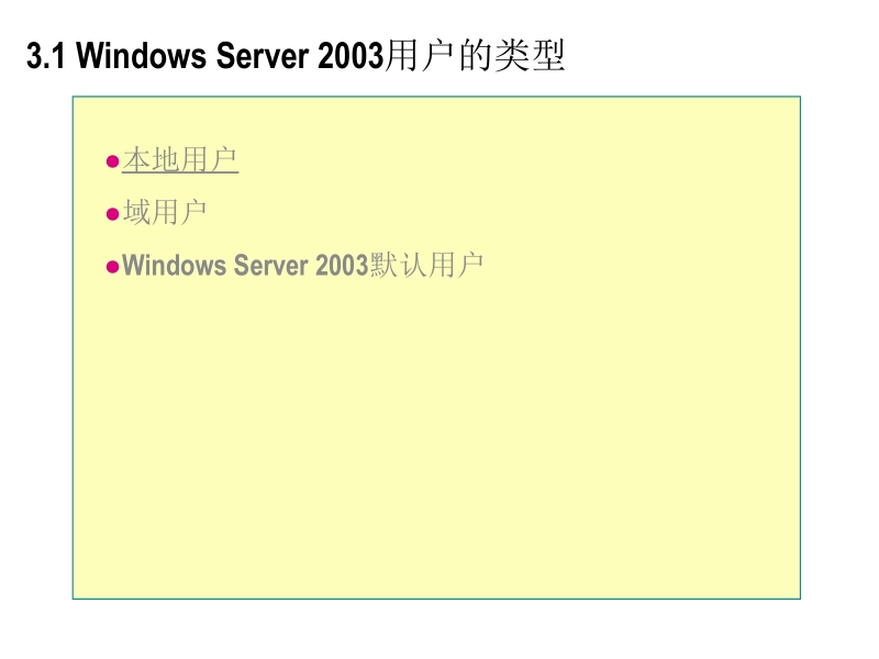 微软网络操作系统 鞠光明 第3章 本地用户和组的管理新.ppt_第3页