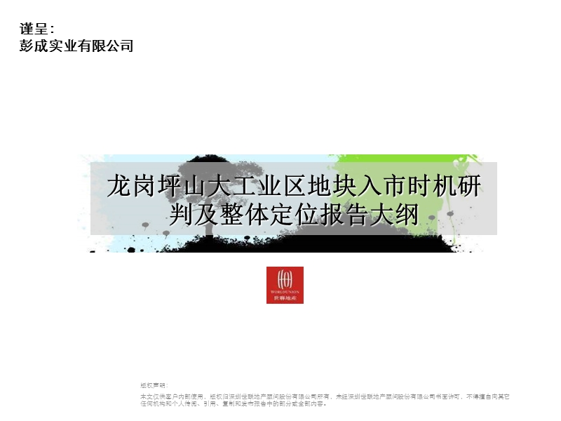 龙岗坪山大工业区住宅项目入市时机研判及整体定位报告 2010-226页.ppt_第1页