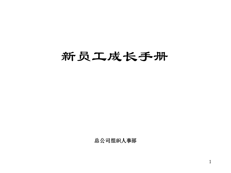 500强企业员工手册 PPT.ppt_第1页