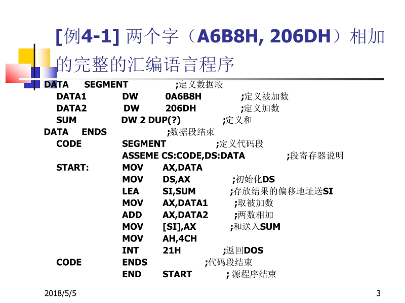 微机原理与接口技术 吉海彦 第04章 汇编语言程序设计新.ppt_第3页