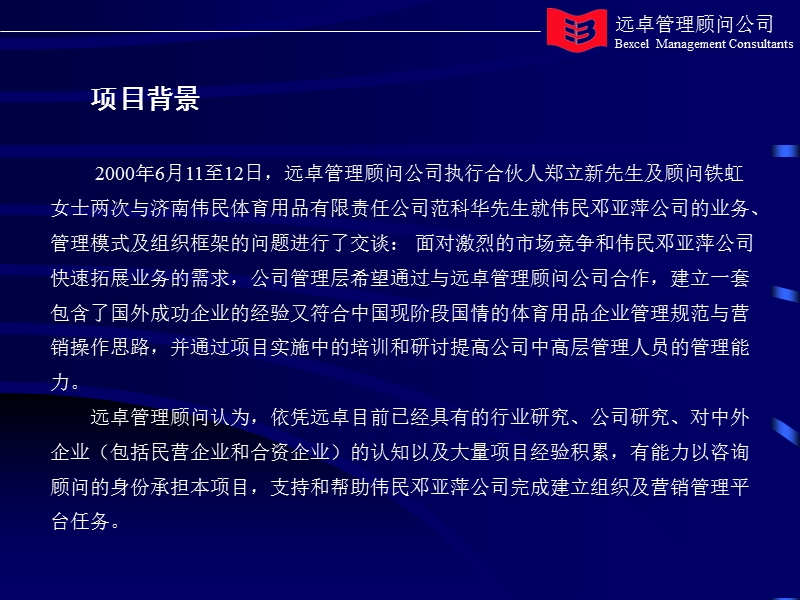 济南伟民邓亚萍体育用品有限责任公司：组织及营销管理平台项目建议书.ppt_第3页