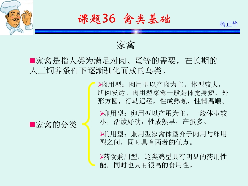 烹饪原料 杨正华模块3 动物性原料 课题36 禽类基础新.ppt_第2页