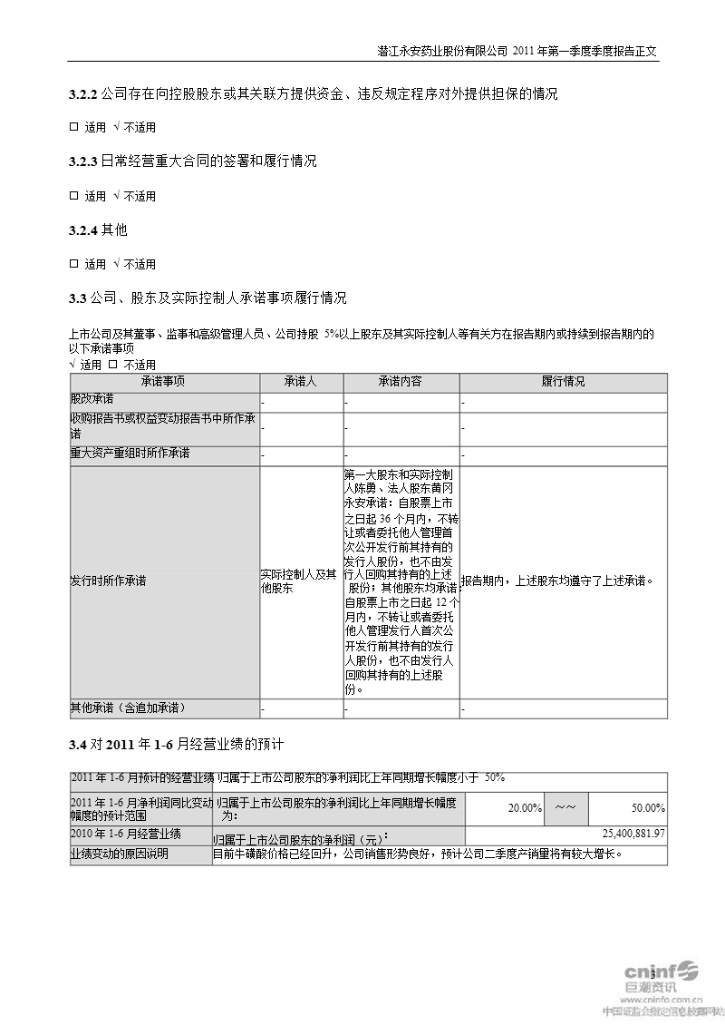 永安药业：2011年第一季度报告正文.ppt_第3页