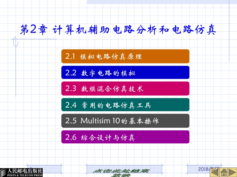 现代电子设计技术与综合应用 成谢锋 孙科学 张学军 第2章 计算机辅助电路分析和电路仿真新.ppt_第1页