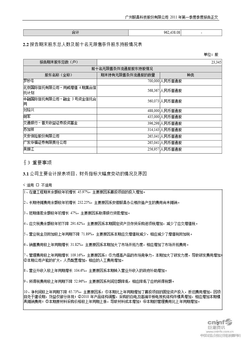 毅昌股份：2011年第一季度报告正文.ppt_第2页