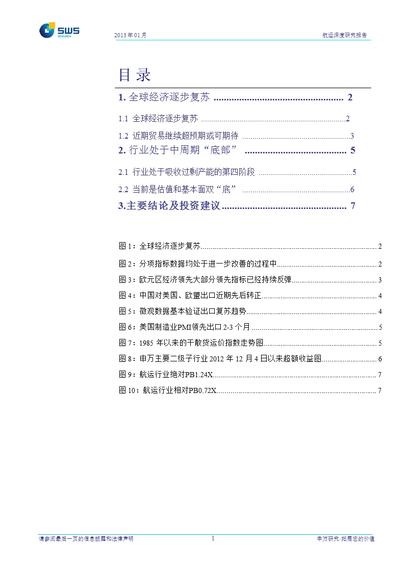 航运深度研究报告：行业拐点越来越近_建议战略性买入！-2013-01-24.ppt_第2页