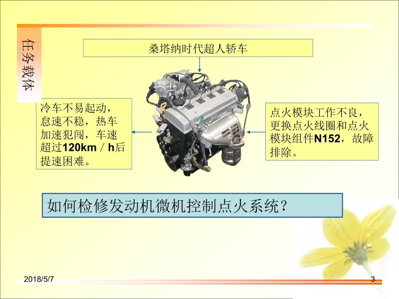 现代汽车检测与故障诊断技术 司传胜 2.5点火系统故障诊断新.ppt_第3页