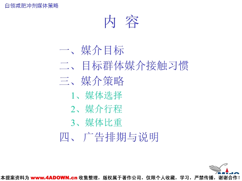 白领减肥冲剂广告媒体计划.ppt_第3页