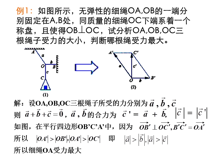 高一年级数学第二章第五节向量的应用课件.ppt_第3页