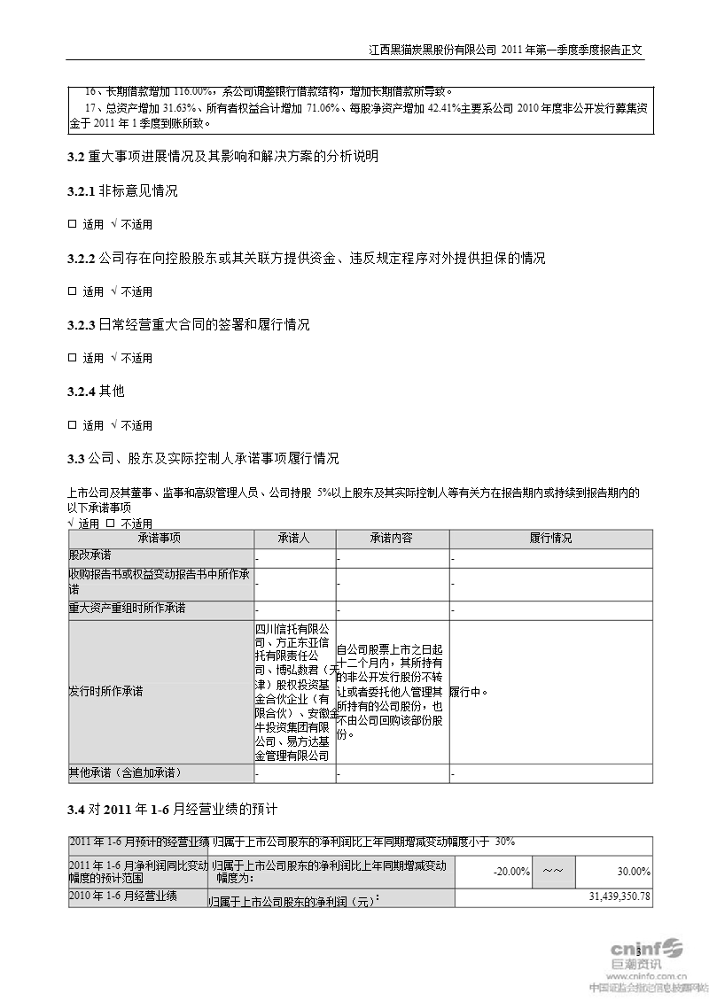 黑猫股份：2011年第一季度报告正文.ppt_第3页