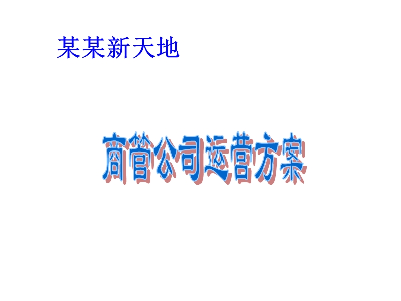 购物中心运营方案.ppt_第1页