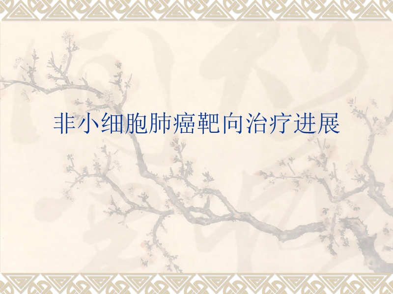 非小细胞肺癌靶向治疗进展.ppt_第1页