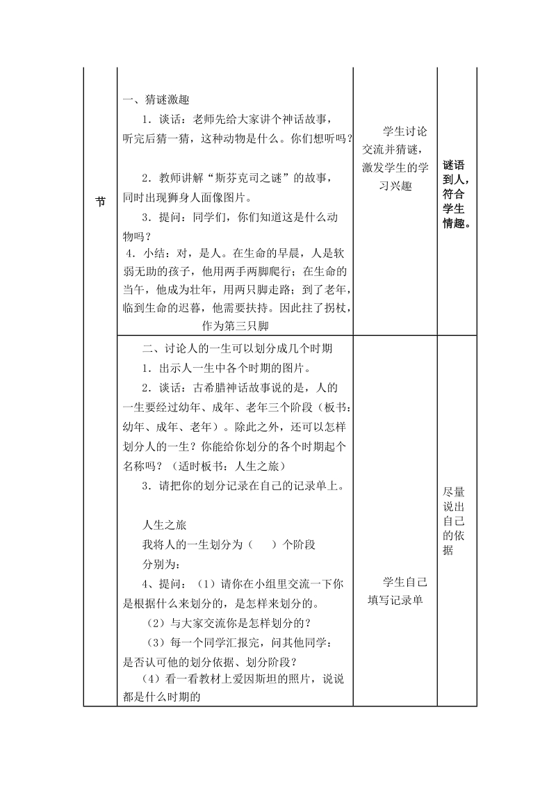 六年级下科学教案《人生之旅》教案2 (1)苏教版（三起）.doc_第2页