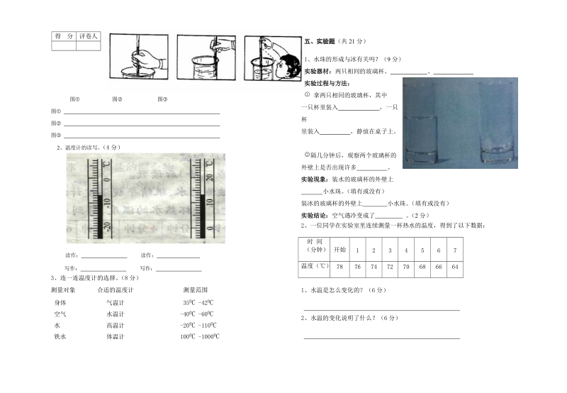 三年级下科学单元测试教科版三年级下册科学第三单元检测试卷（标准试卷,用8开或a3纸打印）教科版（三起）.doc_第2页